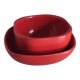 Red ceramic bowl