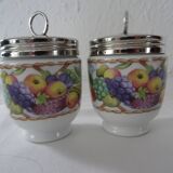 2 baked eggs english porcelain Royal Worcester