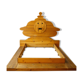 Bed frame of Mario Ceroli «Bocca della Verità»