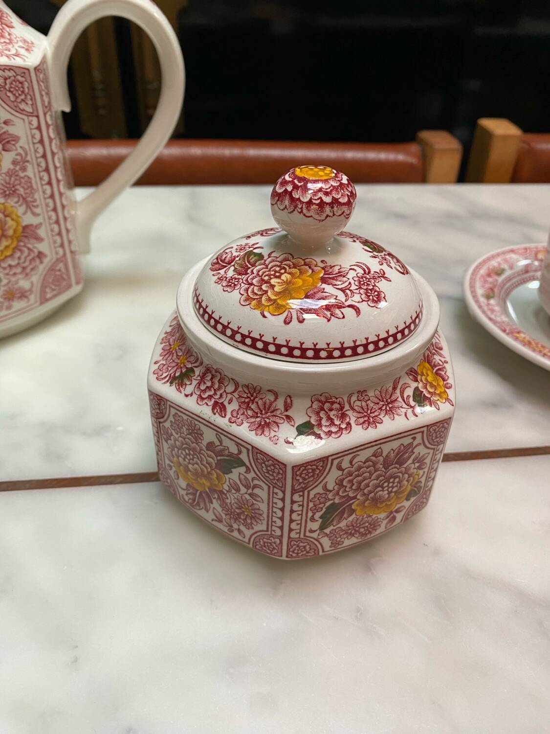 Canterbury English porcelain tea and coffee service