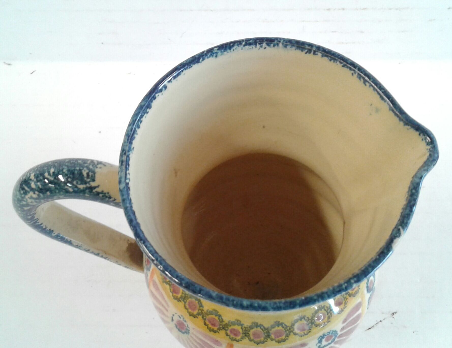 Vintage Arcachon earthenware pitcher