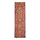 Tapis coureur vintage turc en laine et coton noué à la main des années 1970, 96x322.