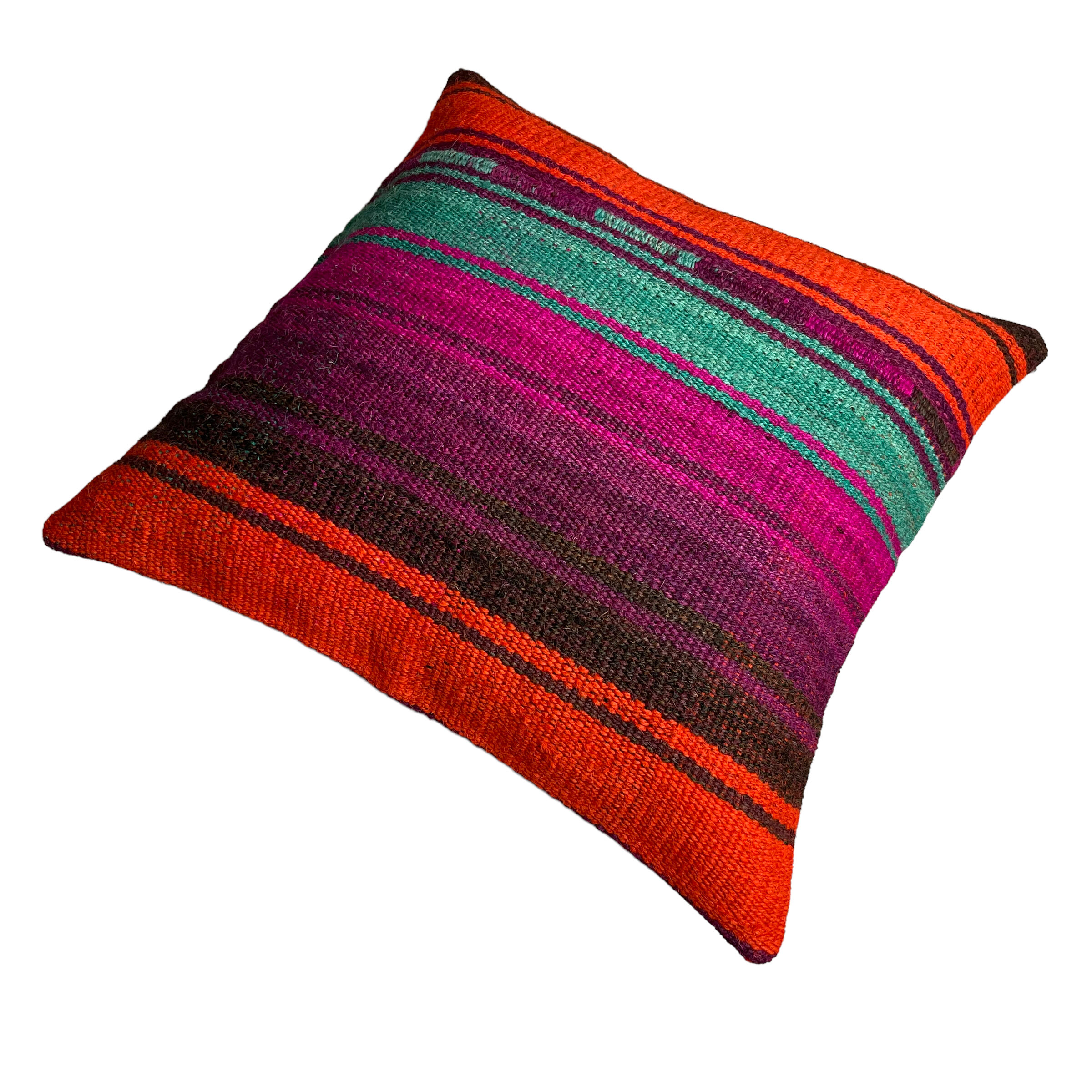 Vintage turkish kilim cushion cover 40 x 40 cm