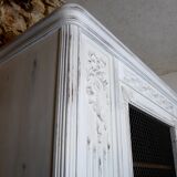 shabby wardrobe with Louis XVI style mesh door