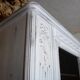 shabby wardrobe with Louis XVI style mesh door