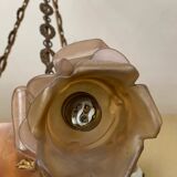 Art deco alabaster pendant light