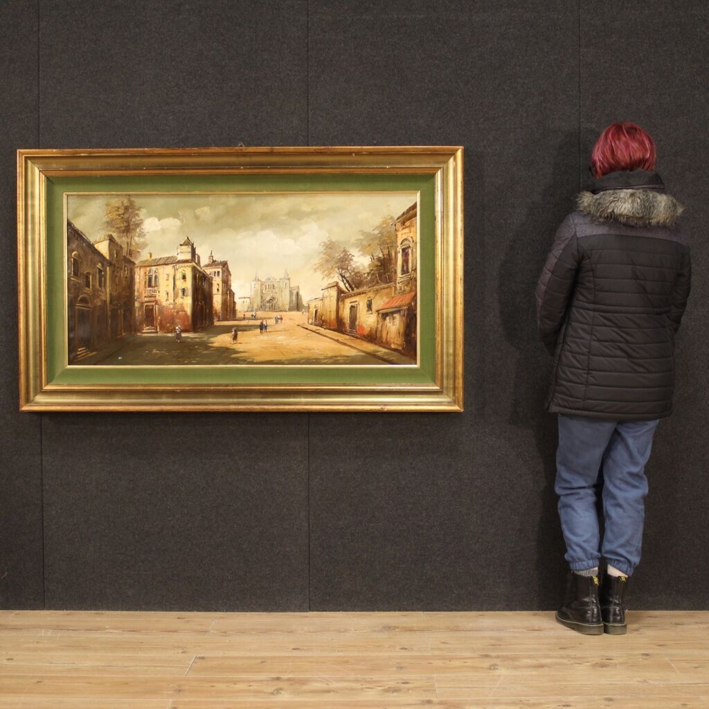 Italian landscape painting from 20th century