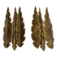Brutalist Brass Wall Lamps by Svend Aage Holm Sørensen, Denmark 1960s