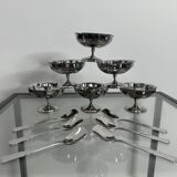 Jean Couzon 12-piece stainless steel ice cream service