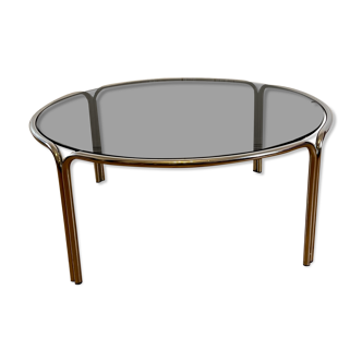 Glass tubular table