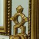 Large Decorative Gold Plated Mirror by Deknudt Belgium 1980s