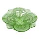 Art Deco green glass jardinière/serving dish, Stölzle Hermanova Hut, 1930