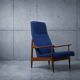 Fauteuil danois en teck massif - Vintage 1960