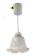Lampe baladeuse en verre style Art-déco - mid. XXeme