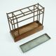 Art Deco Amsterdam School umbrella stand in bonze and oak, The Netherlands, 1920s