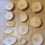 Table service 53 pieces in porcelain
