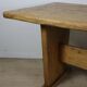 Brutalist solid wood dining table - 1950s/60s