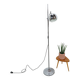 Space age chromen staande bol lamp vloerlamp