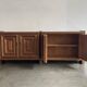 Buffet brutaliste, Biosca, bois massif, fabrication artisanale, Espagne