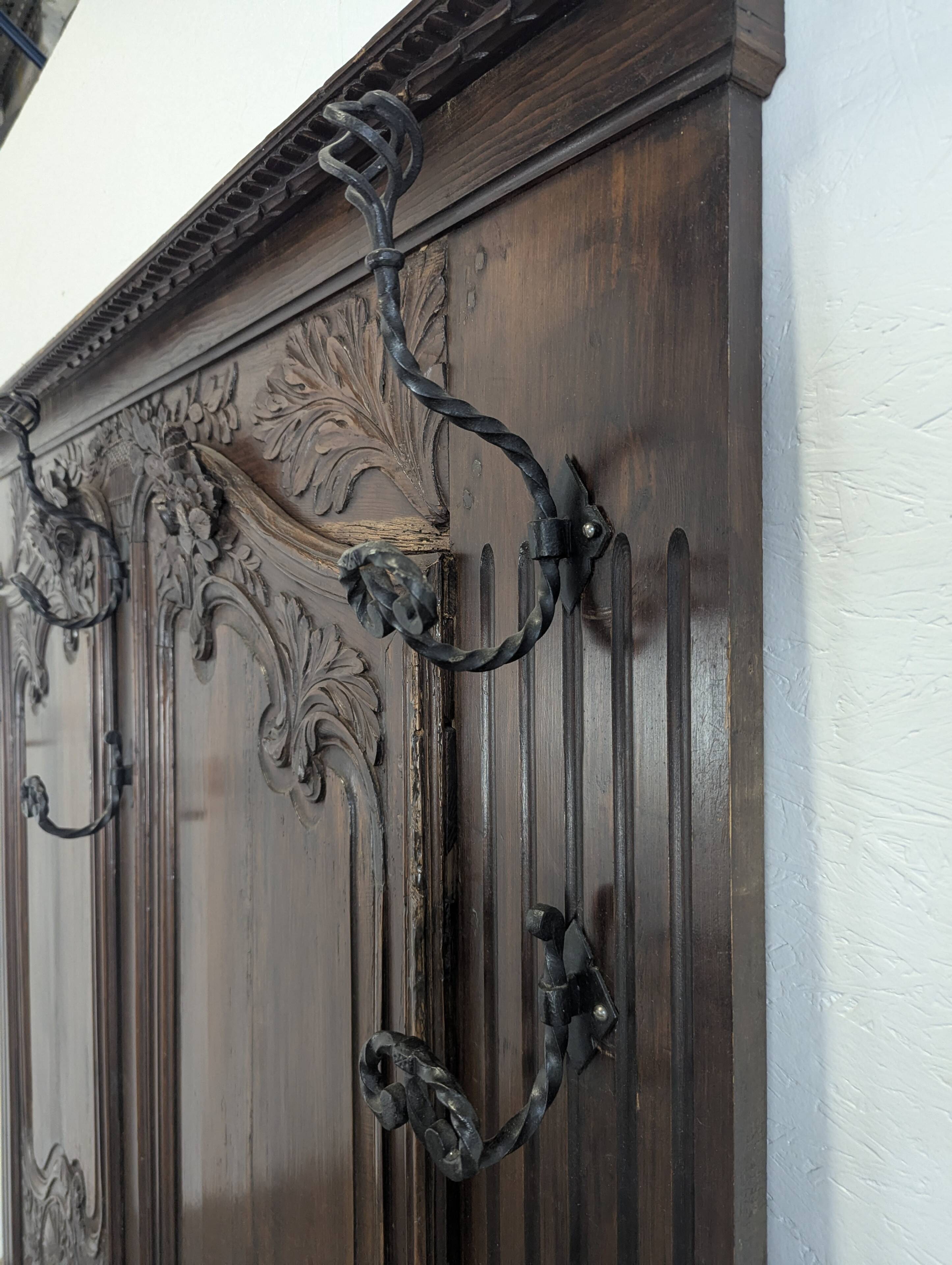 Large coat rack or façade of a Norman wardrobe.