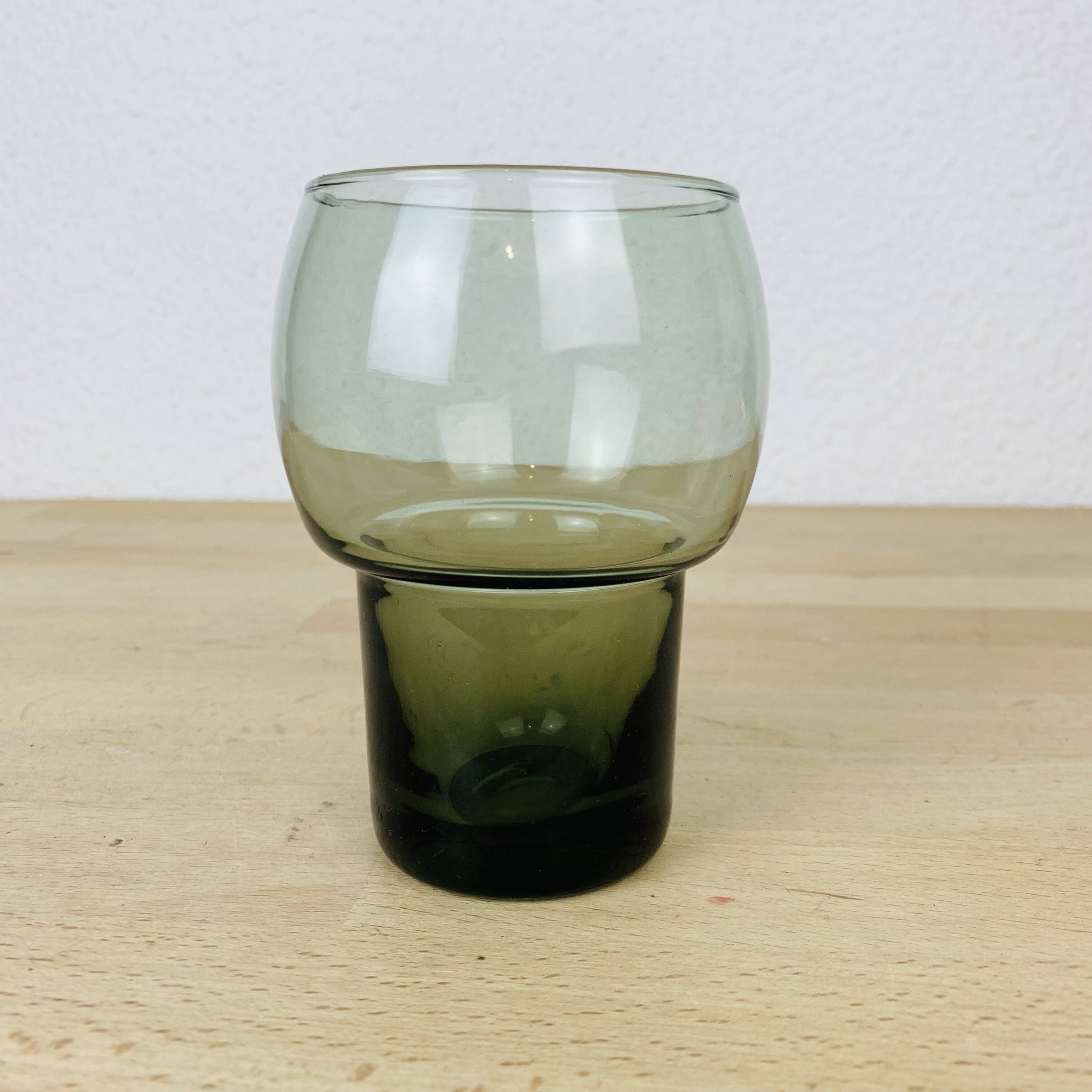 Smoked glass tealight candle holder