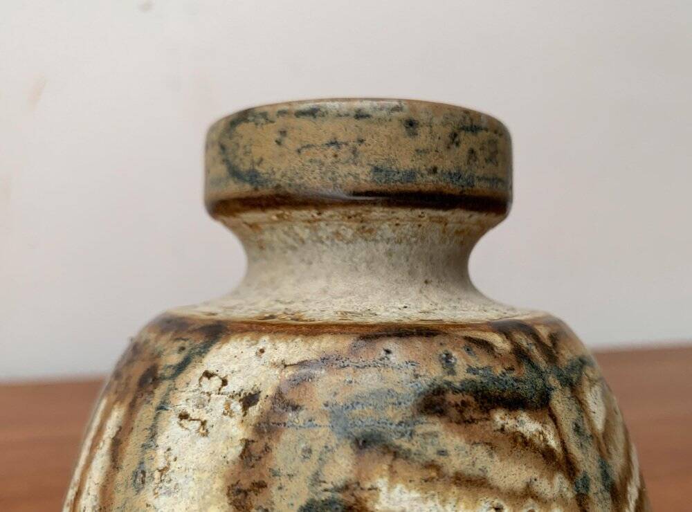 Mid-century Danish vase from Søholm pottery workshop, 1960s.