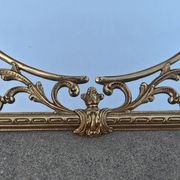 Hollywood Regency Wall Mirror in Brass, Neoclassical Style, 1950s