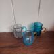 Set of 3 old miniature glasses