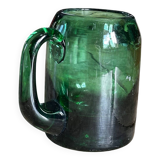 Tasse, chope en verre vert bouteille