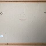 Painting Watercolor Paul Monnier (1907-1982) Landscape View of Talant