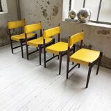 Rosewood leather chairs by Arne Vodder for Sibast