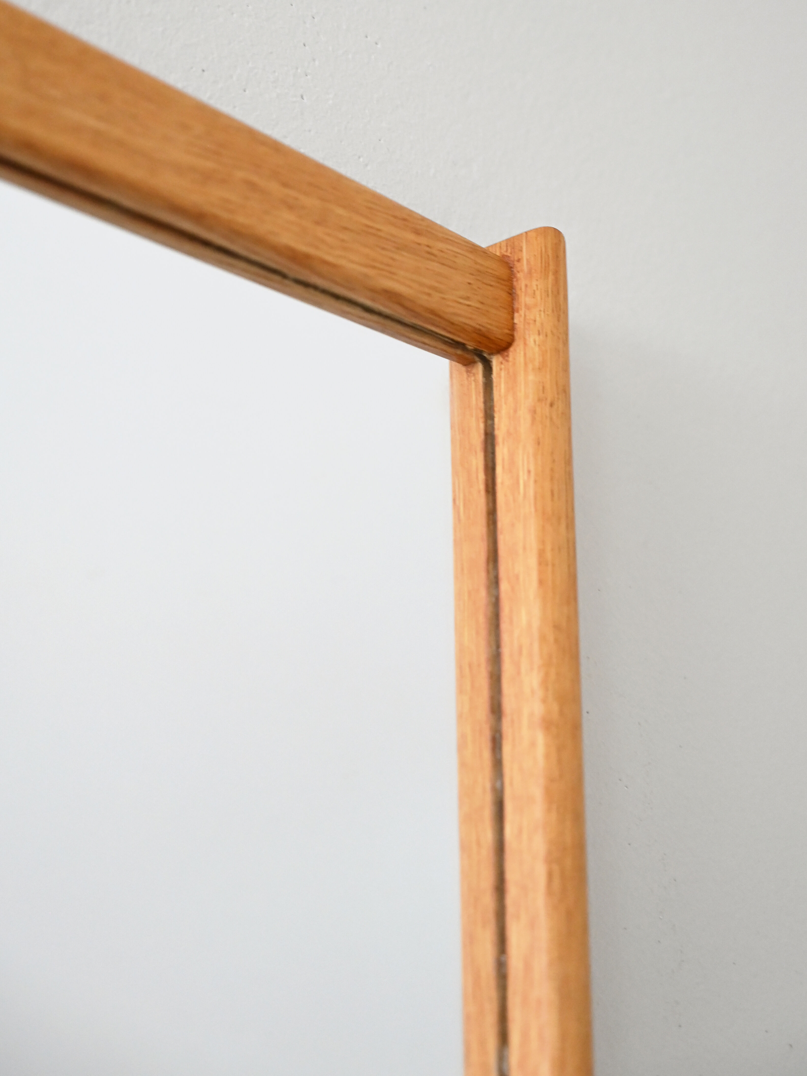 Scandinavian oak mirror