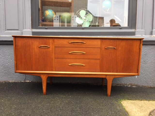 Jentique midcentury honey teak sideboard