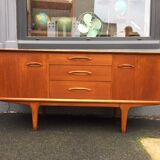 Jentique midcentury honey teak sideboard