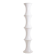 Enrico Tronconi "Bamboo" floor lamp, in white opaline glass. 1970s.