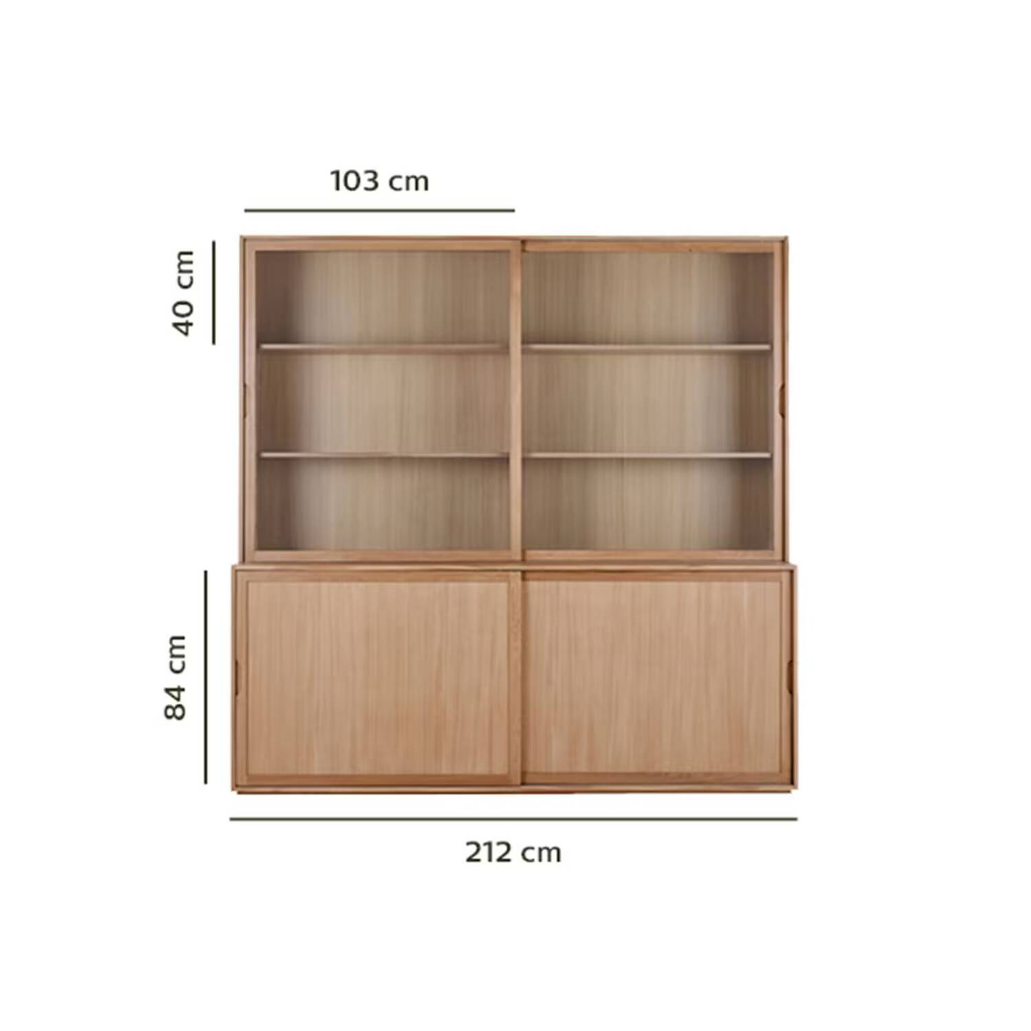 Large oak dresser Alinéa lucciana new cardboard