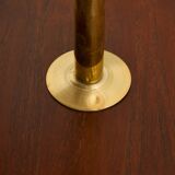Teak and brass floor lamp