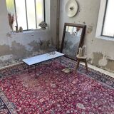 50s coffee table in metal and marble