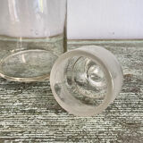 Flacon ou bocal en verre transparent