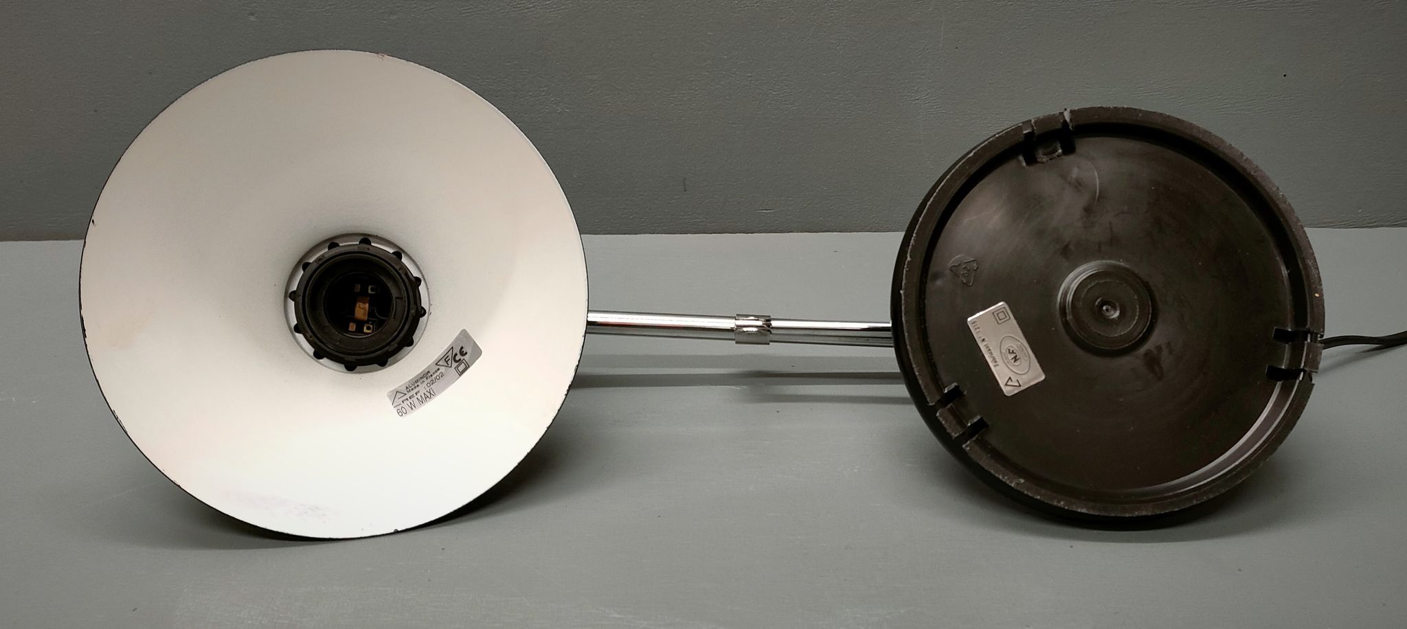 Vintage articulated black architect lamp Luminor ~ 70s ~ France