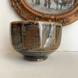 Glazed ceramic bowl signed