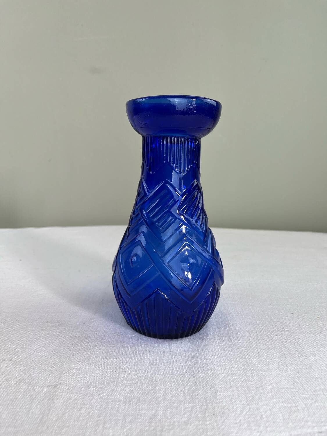 Cobalt blue Art Deco vase