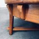 Brutalist Handcrafted Oak Coffee Table, Netherlands, 1950s