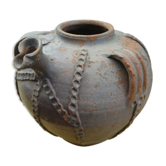 19th-century terracotta oil jar
