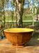 Old two-tone brown and yellow ceramic bowl from Digoin Sarreguemines.