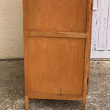 Parisian wardrobe vintage beech 1970