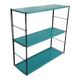String style shelf 1960 to 70, metal 2 uprights h60x48x17 traces of wear n