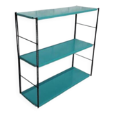 String style shelf 1960 to 70, metal 2 uprights h60x48x17 traces of wear n