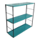 String style shelf 1960 to 70, metal 2 uprights h60x48x17 traces of wear n