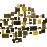 Brutalist wall art / bed head piece